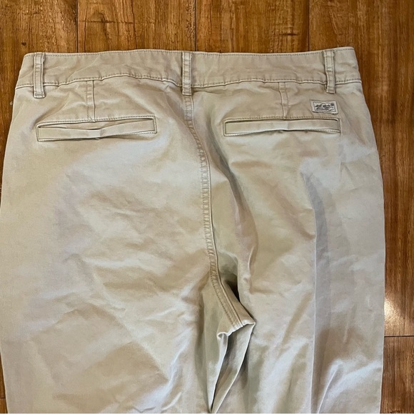 EDDIE BAUER Women’s Tan Khaki Pants Slim High Rise Size 8 - Picture 9 of 12